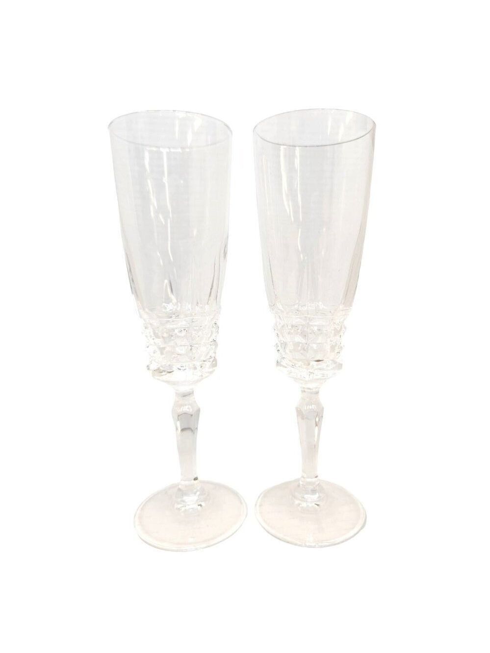 Set Of 2 W.M.Dalton Parfait Sour Lead Crystal Glasses Made In France